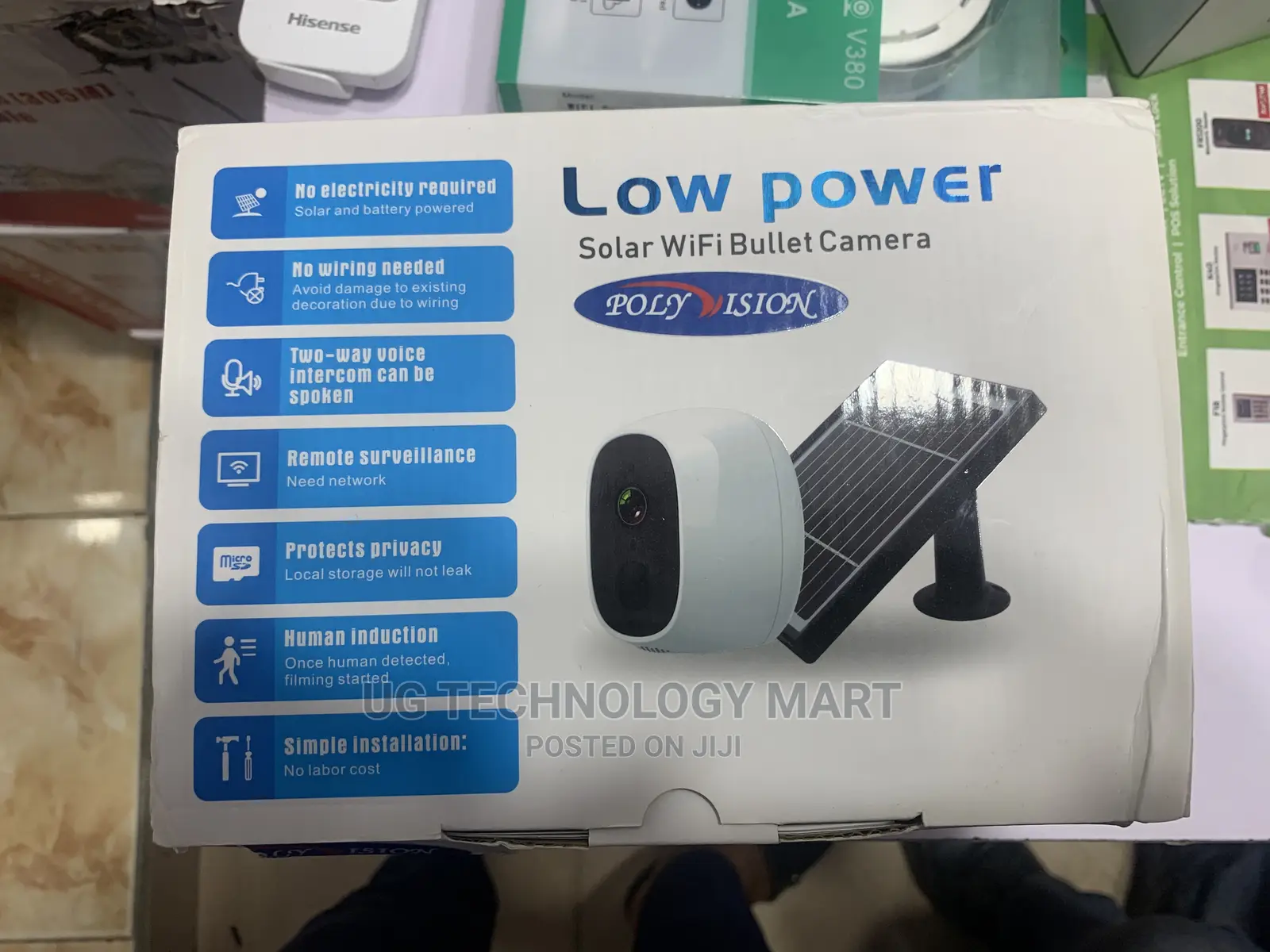 Low Power Solar Wifi Bullet Camera
