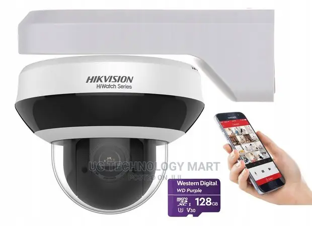 Hikvision DS-2DE2A404IW-DE3 PTZ IP Camera – 4MP Darkfighter, 4X Zoom, PoE, Indoor/Outdoor