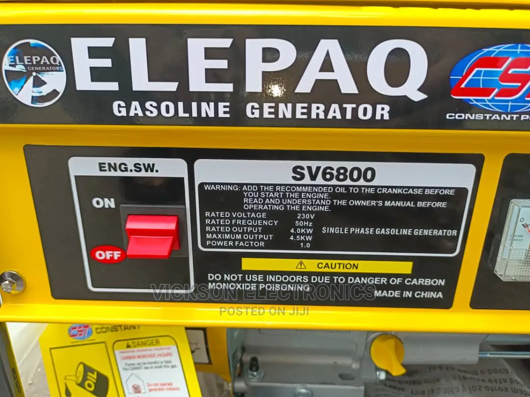 Elepaq Constant 4.5kva Generator Copper Coil