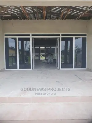 Aluminium Double Door With Sides Fixed
