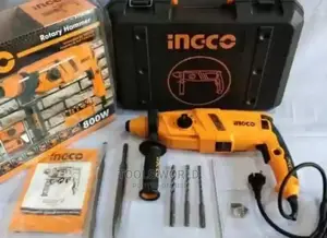 Ingco 800w Rotary Hammer Drill With 3 Sds-drill Bits