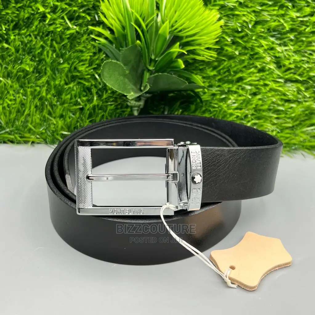 Original MONT BLANC Leather Belts Available in Store