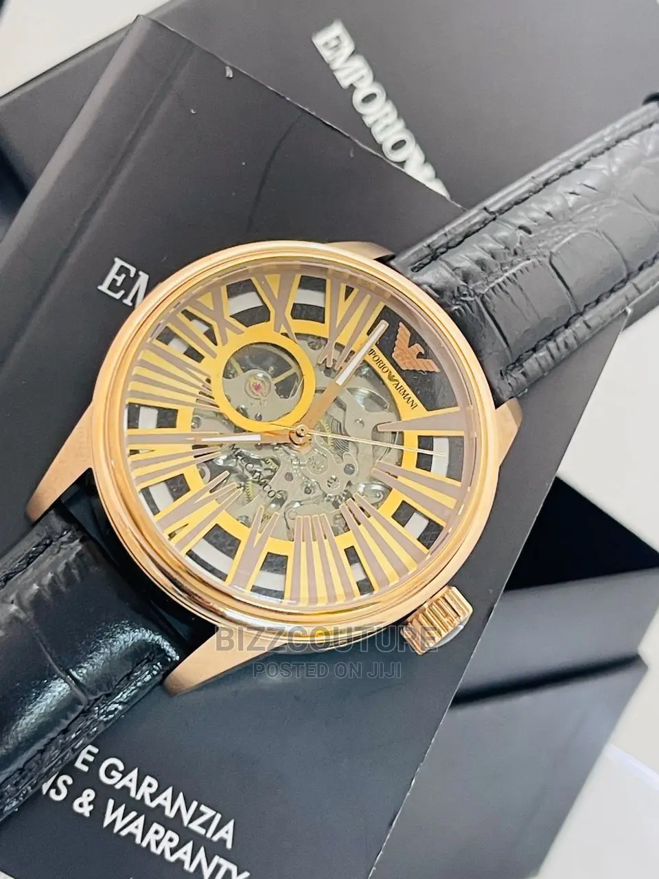 Original EMPORIO ARMANI Leather Strap Available in Store
