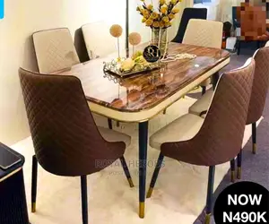6 Seaters Marble Dining Set