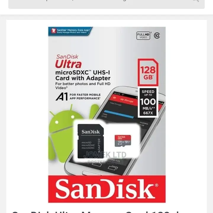 Sandisk Ultra Memory Card 128gb