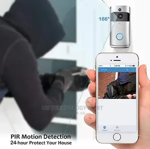 Wifi Smart Video Camera Security Doorbell With Motion Detect