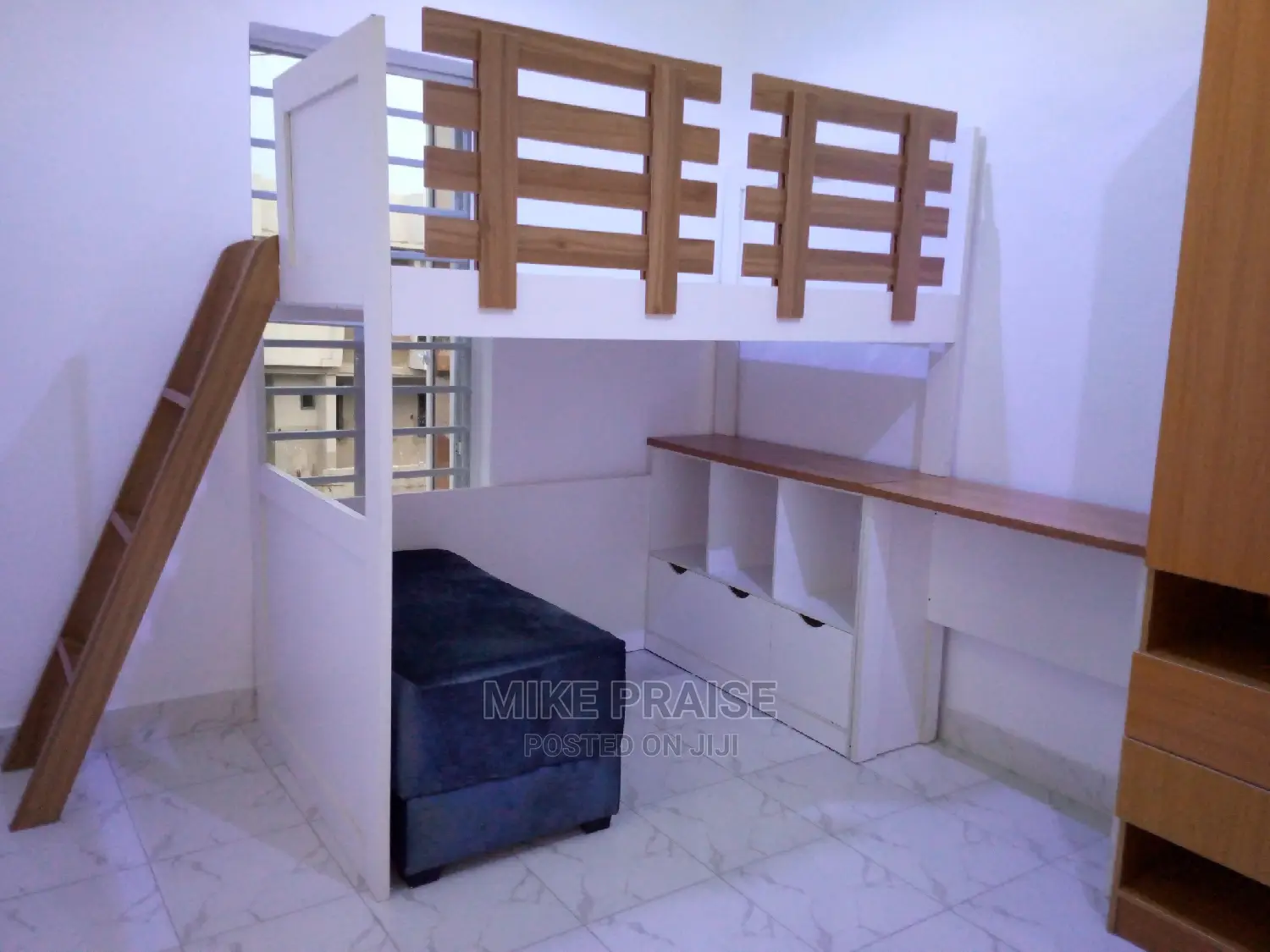 Quality Standard Bunk Bedframe, Table and Ottoman