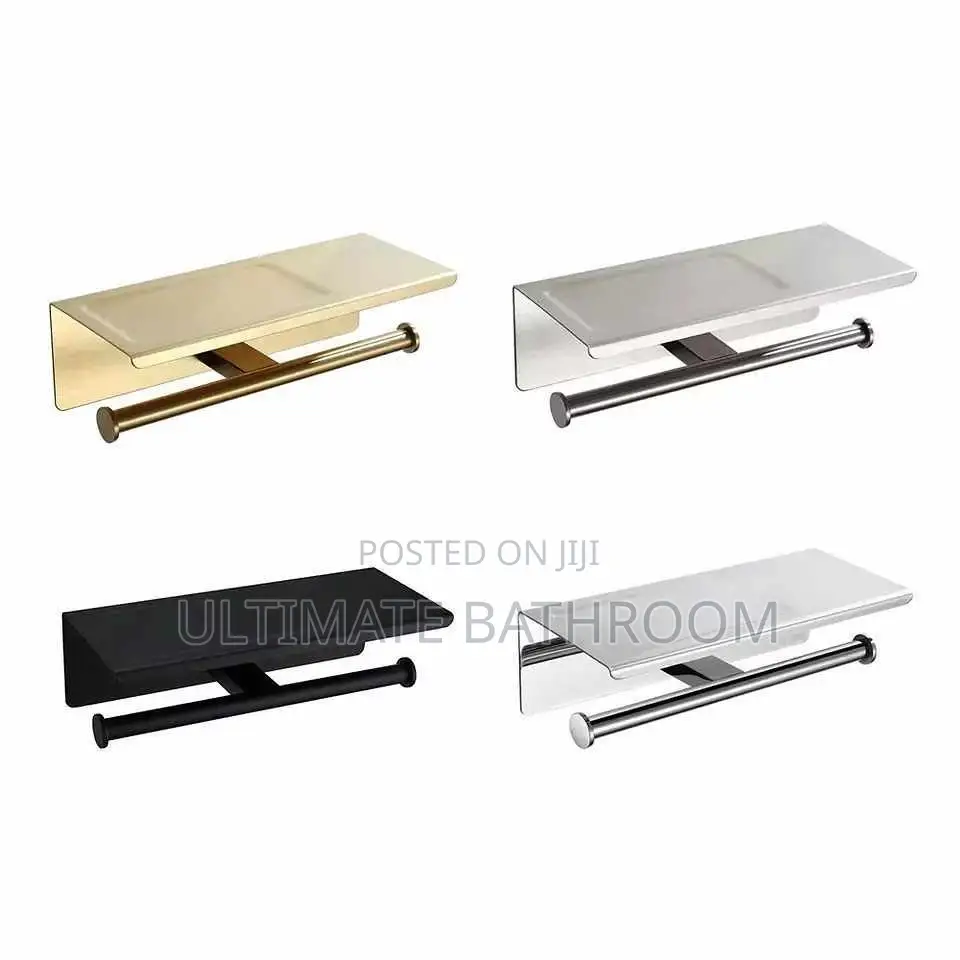 304 Material Double Tissue Paper Holder In Colours