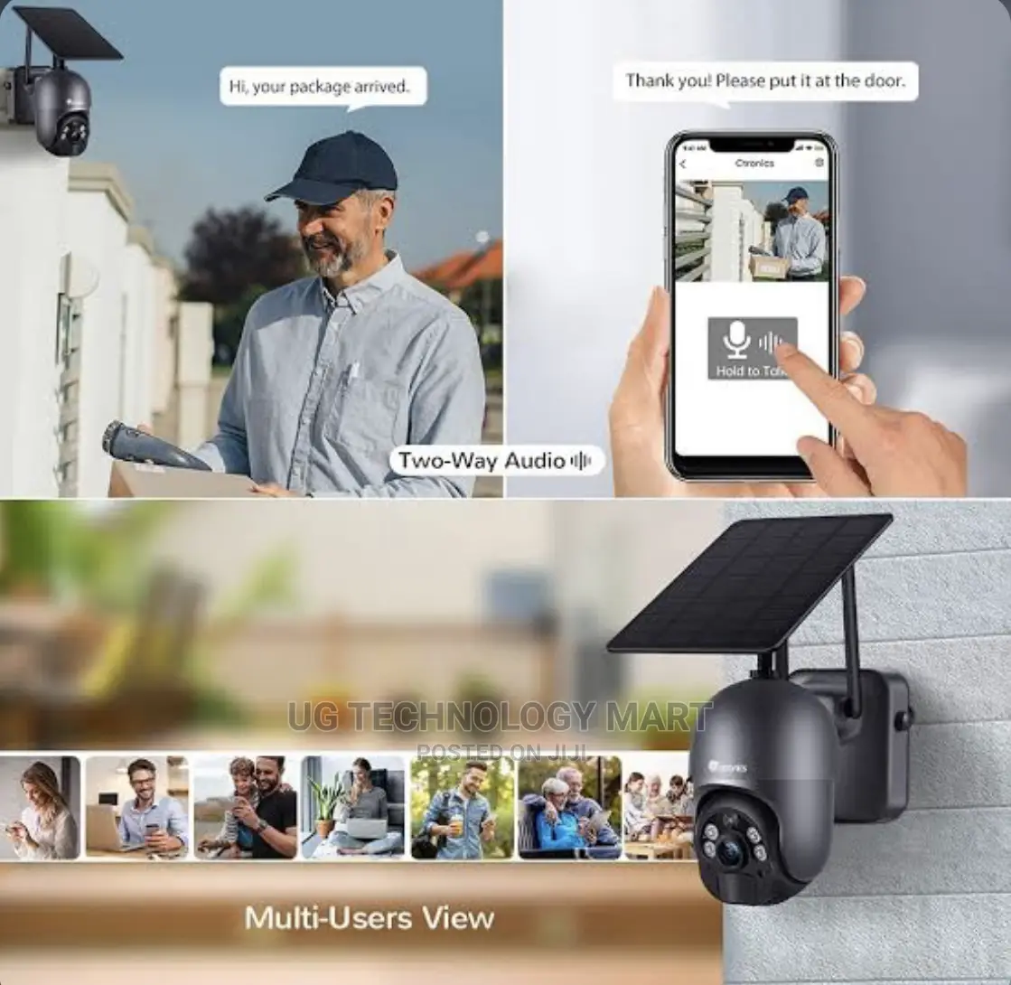 Solar Security Camera, Ctronics PTZ Security Cameras Wireles