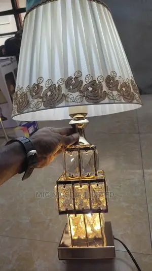 Acleric Gold Bedroom Bedside Table Lamp Light Up and Down