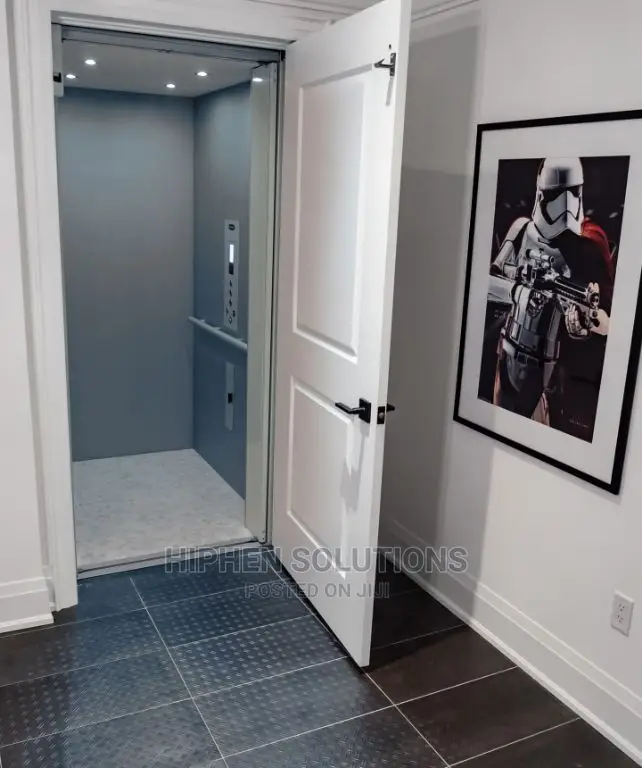 Home Elevator - Door Open Mirror Panel