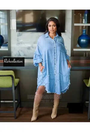 Quality Ladies Casual Short Jean Gown