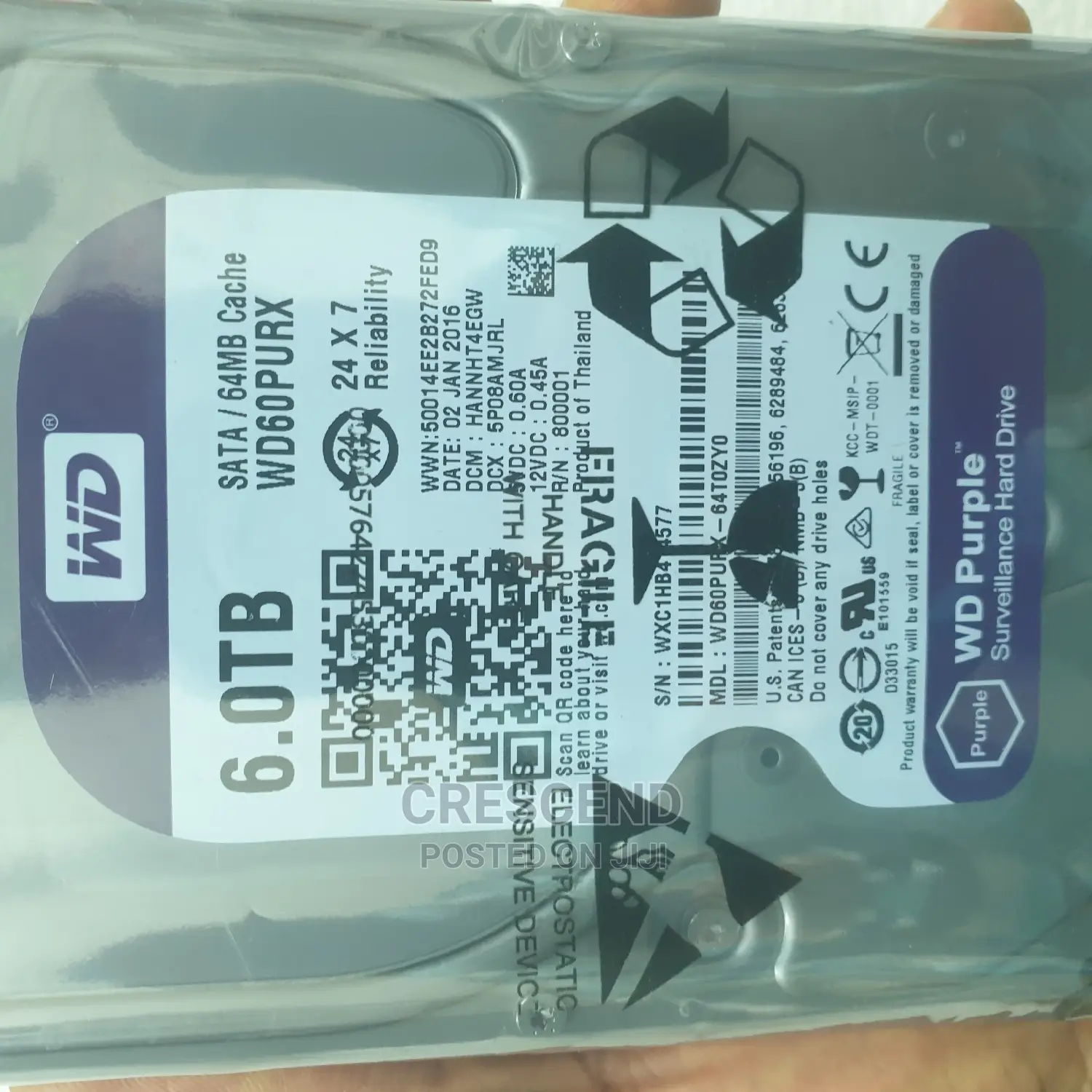 6tb. (Terabyte) Surveillance Hard Disk Drive.(Hdd)