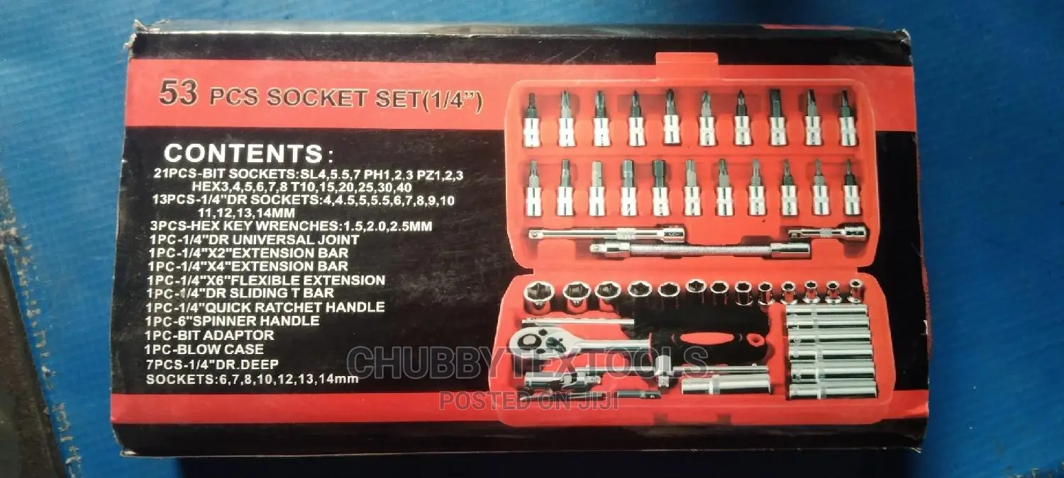 53pcs 1/4 Drive Socket Set