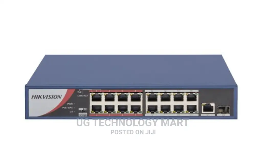 Hikvision DS-3E0318P-E/M(B) 16-Port Unmanaged Poe Switch