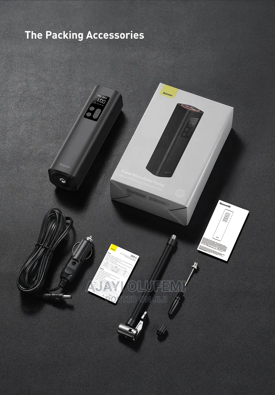 Baseus Digital Car Tyre Inflator. 12V.
