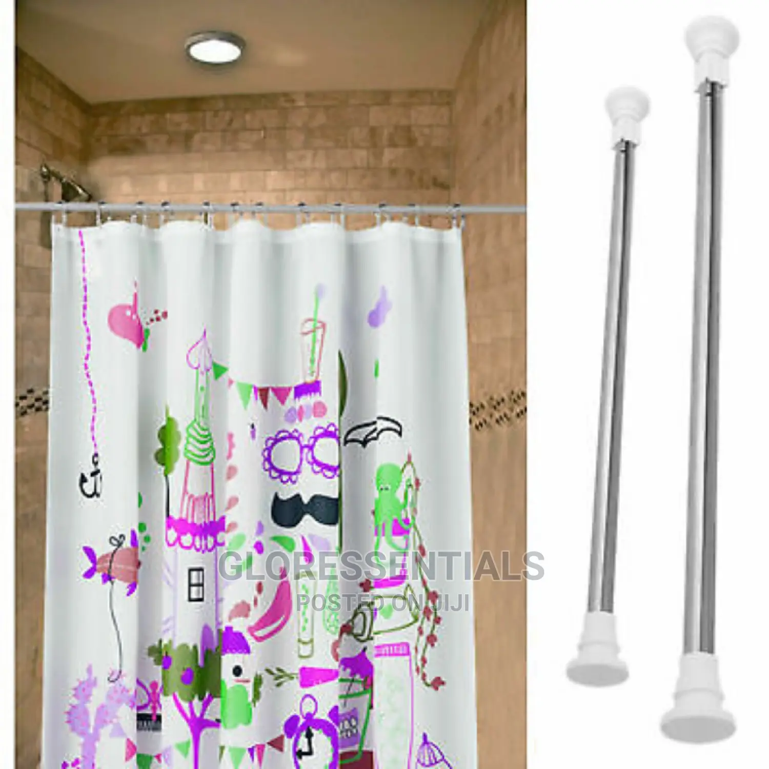 Extendable Shower Curtain/Household Hanging Pole