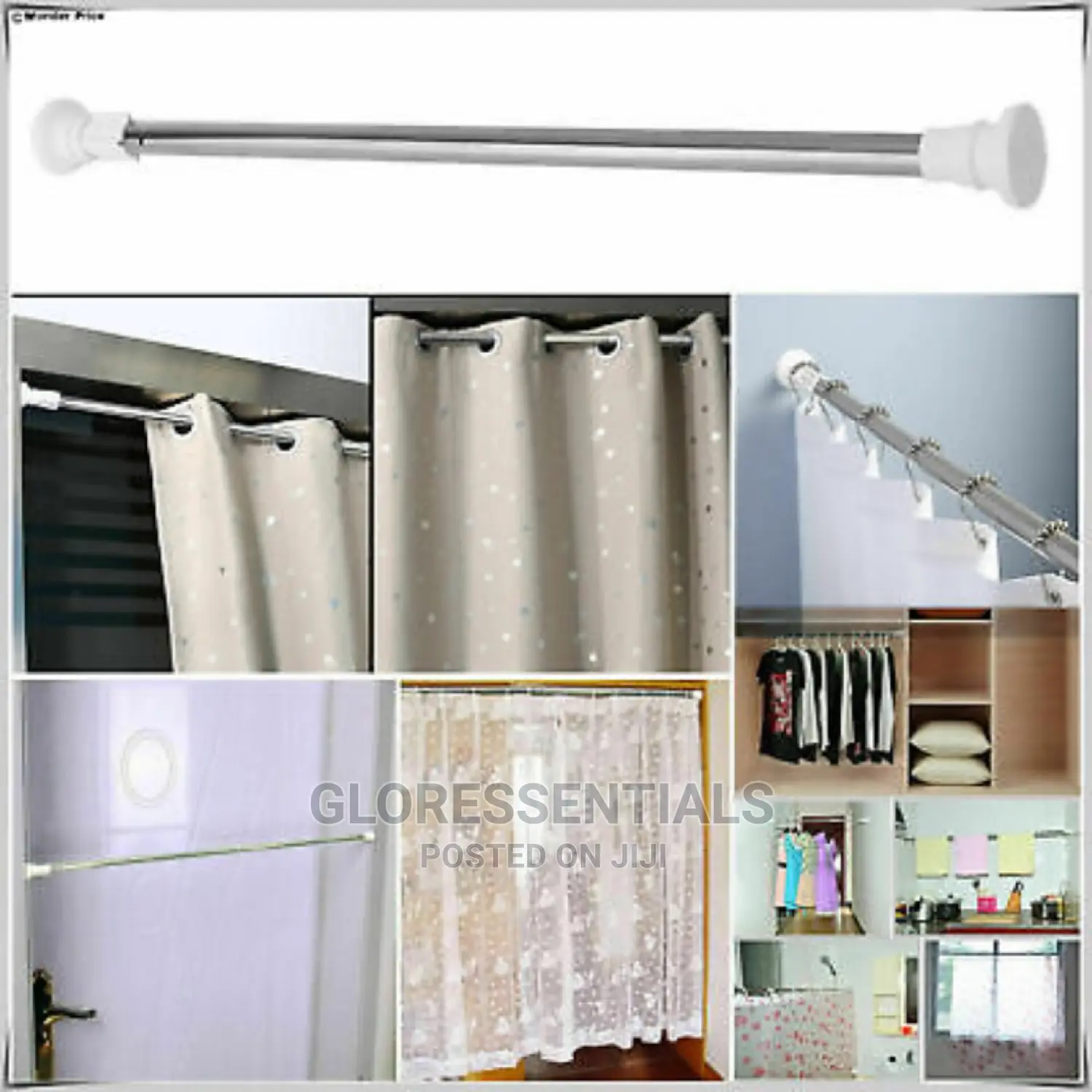 Extendable Shower Curtain/Household Hanging Pole