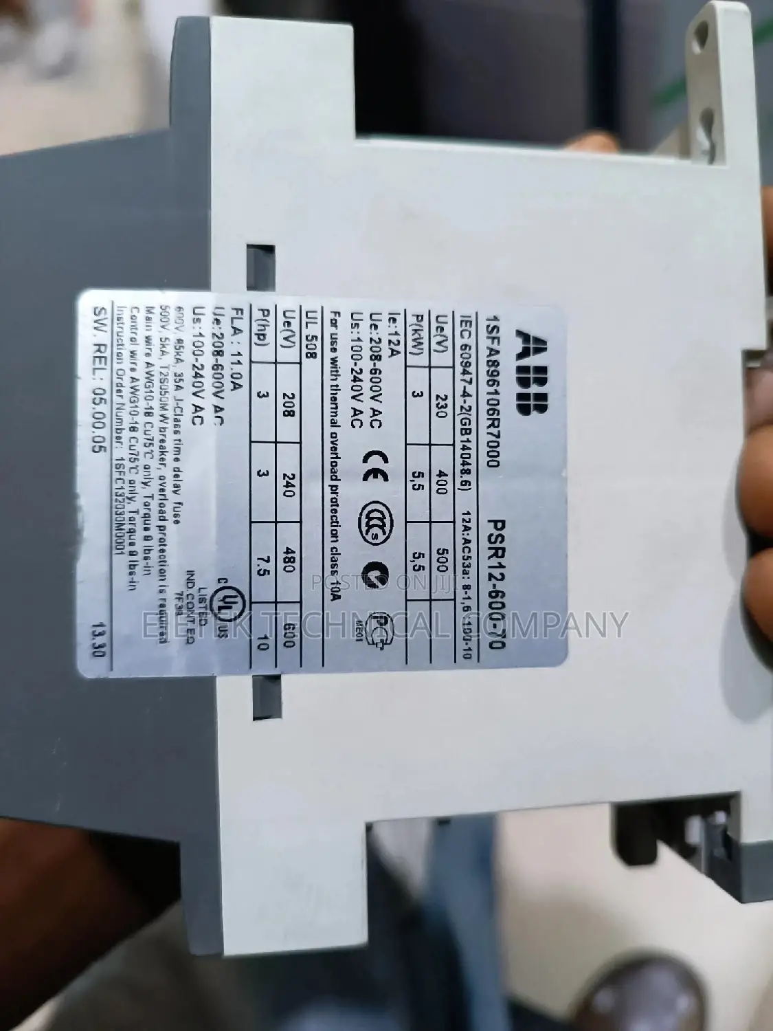 Abb Softstarter 5.5kw 400V
