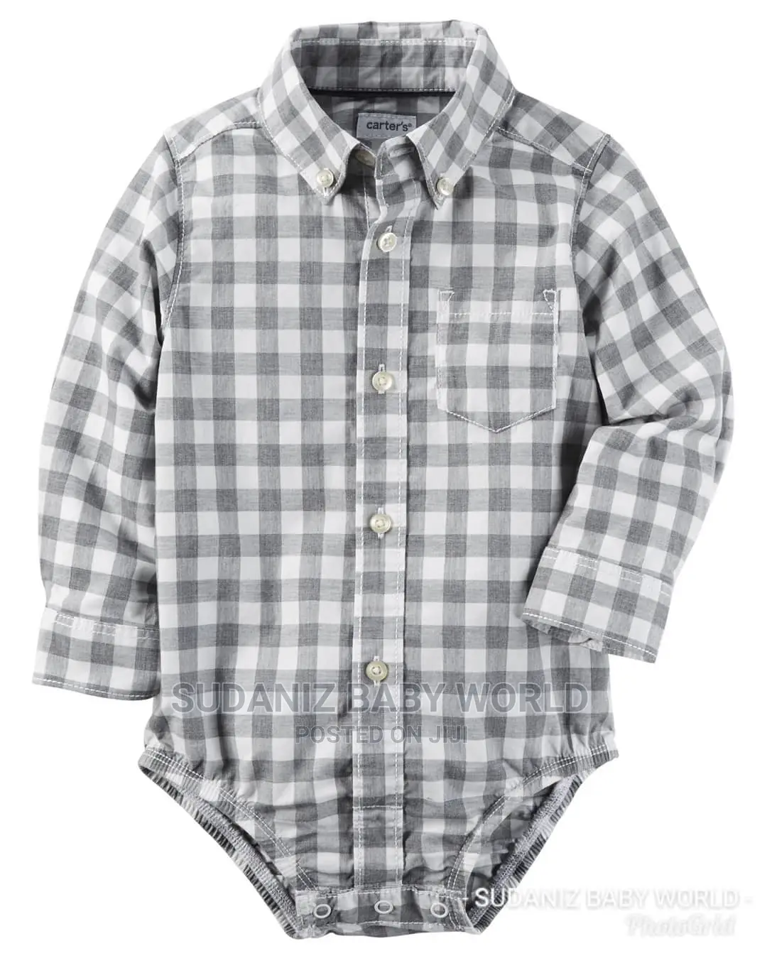 Carter's Plaid Bodysuits Shirt