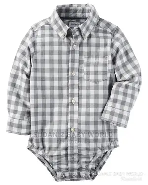 Carter's Plaid Bodysuits Shirt