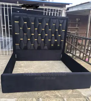 Luxury High Back Rest Padded Bedframe.