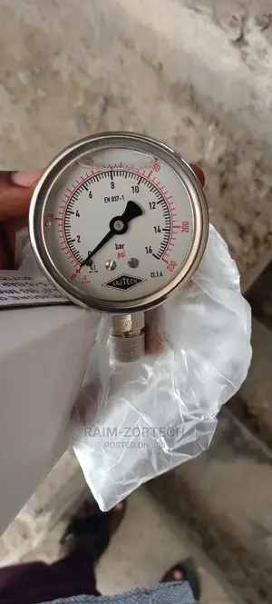 Two Inches Face Liquid Filled Pressure Gauge.