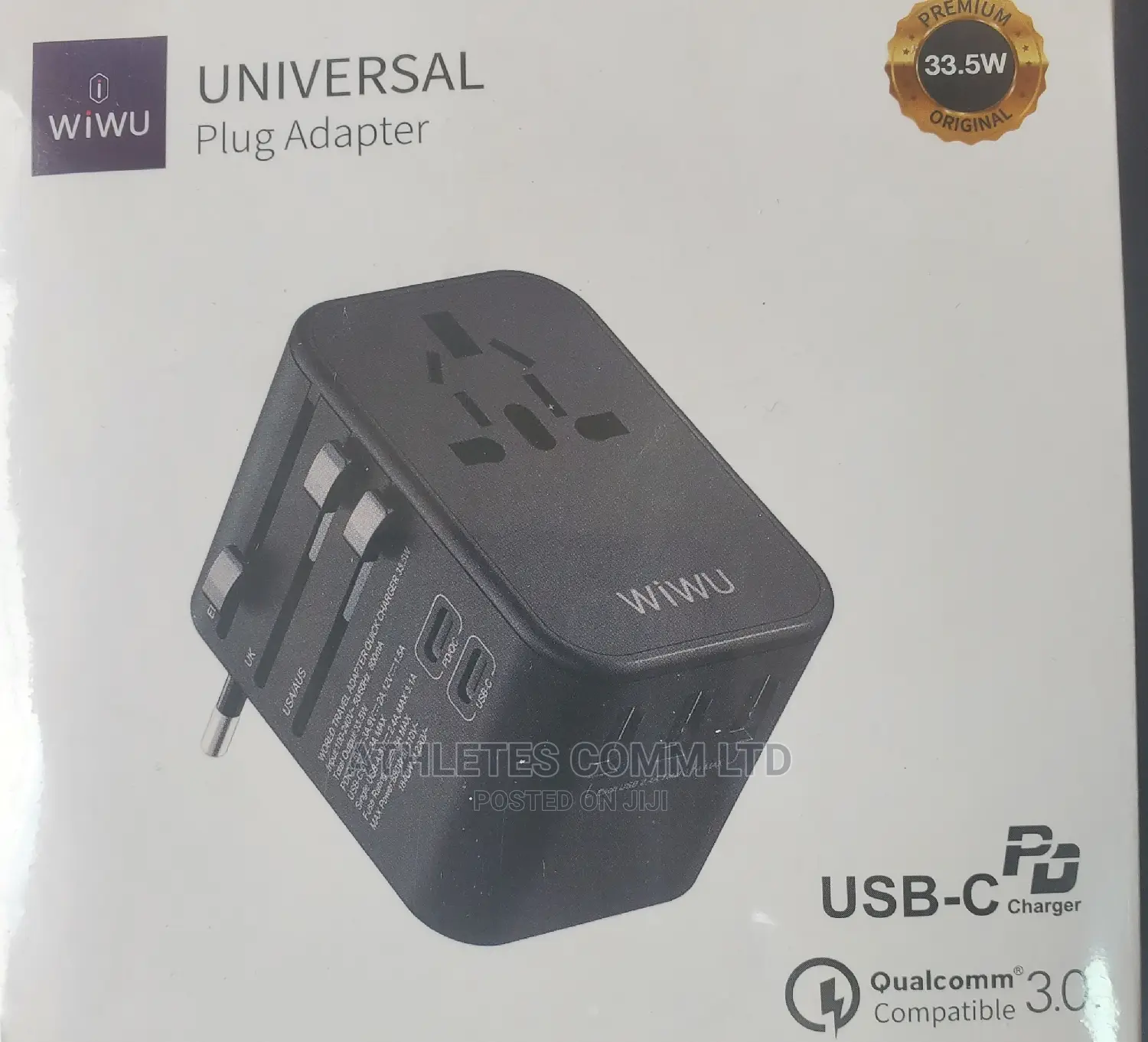 Universal Adpter With 3usb and 2type C Pots 35watts