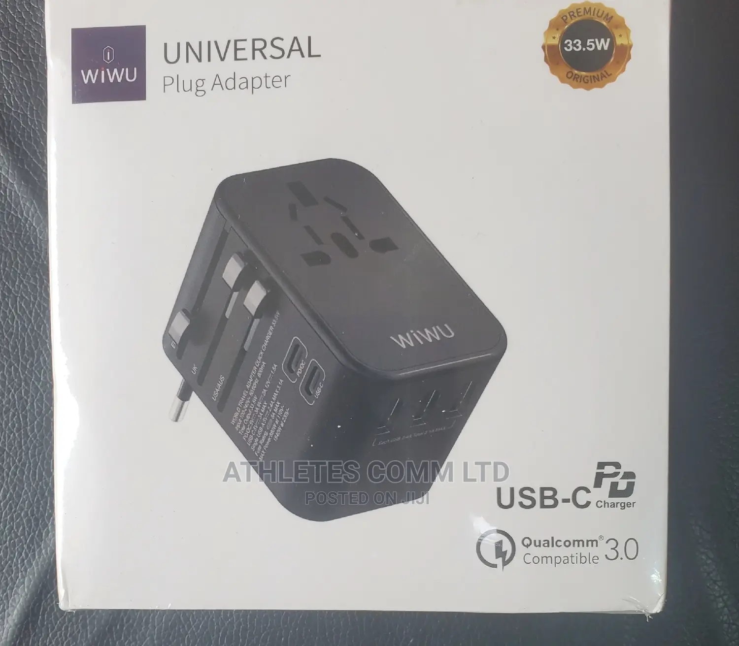 Universal Adpter With 3usb and 2type C Pots 35watts