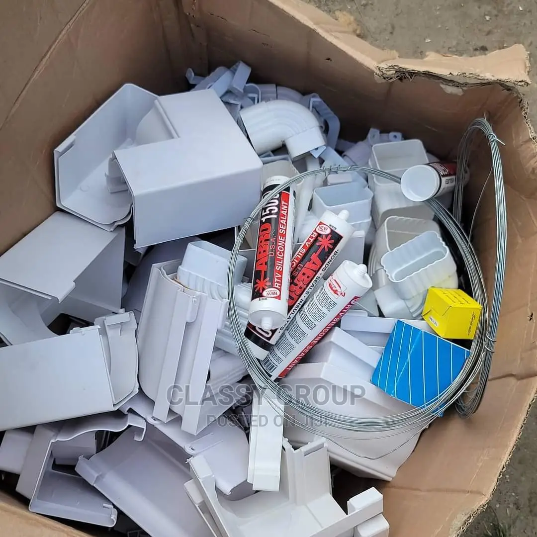 White Roof Gutter Accessories for Sale With Installation
