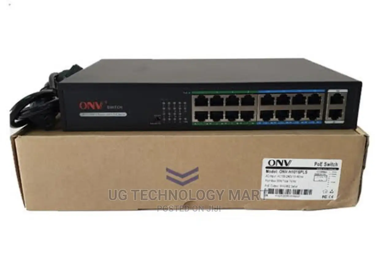 Onv 16 Port Poe Switch 10/100 Mbps