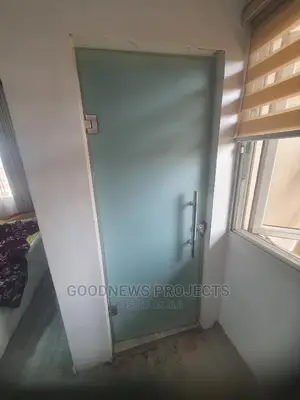 Full Frosted Toilet Glass Door