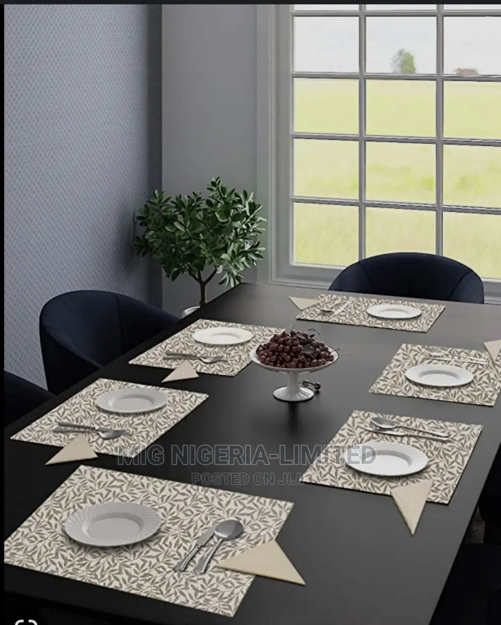 Place Mat Dining Table Mat Gray Multiple Colours 30cmx45cm