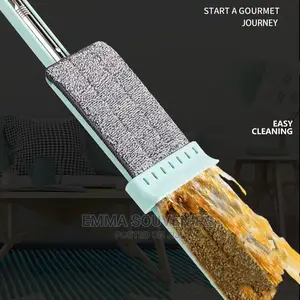 Microfiber Flat Mop Hand Free Squeeze