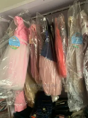 Collection of Children Wears, Cosmetics, Toys, Shelves Etc.