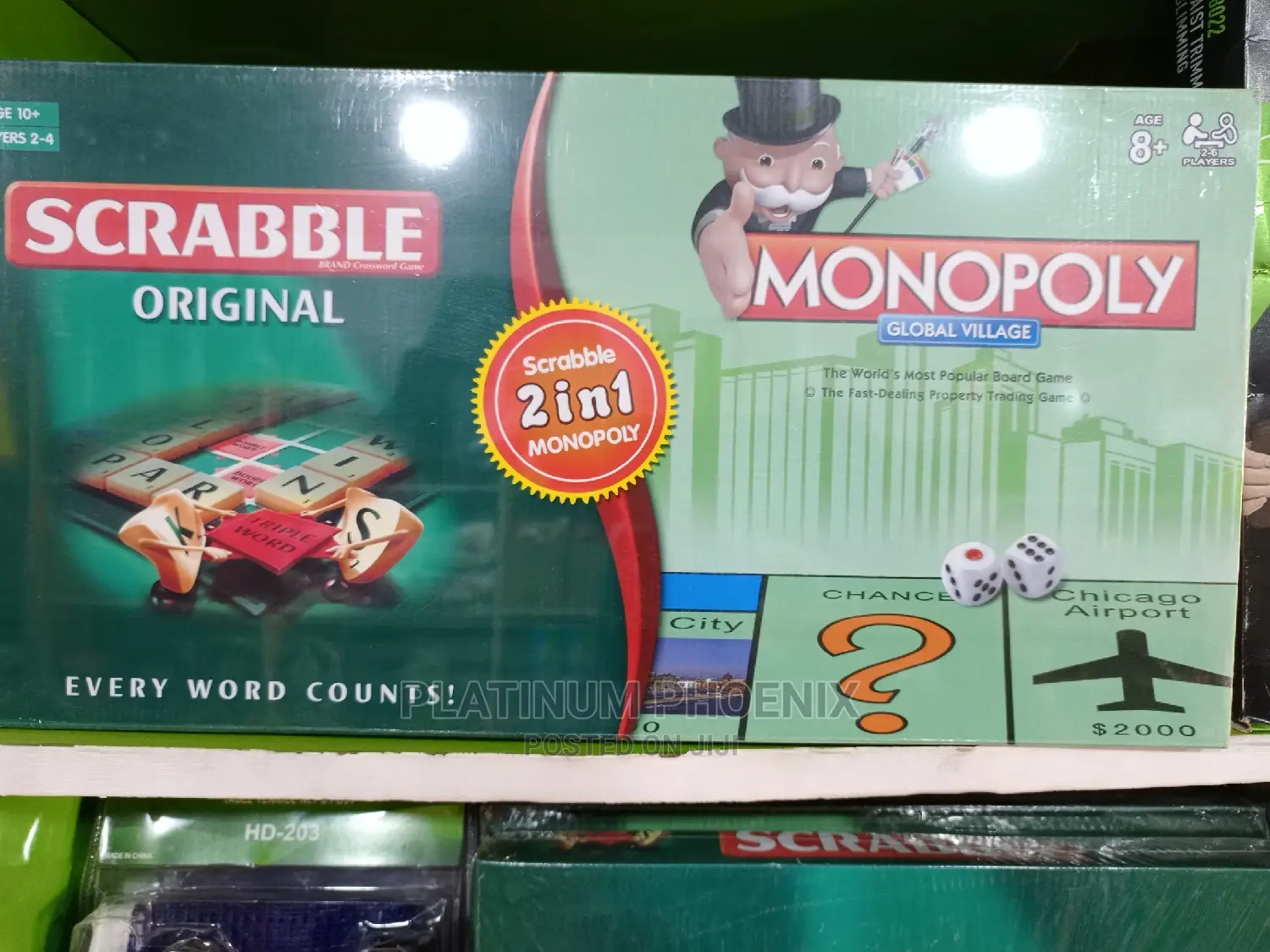 2in1 Monopoly and Scrabble Game