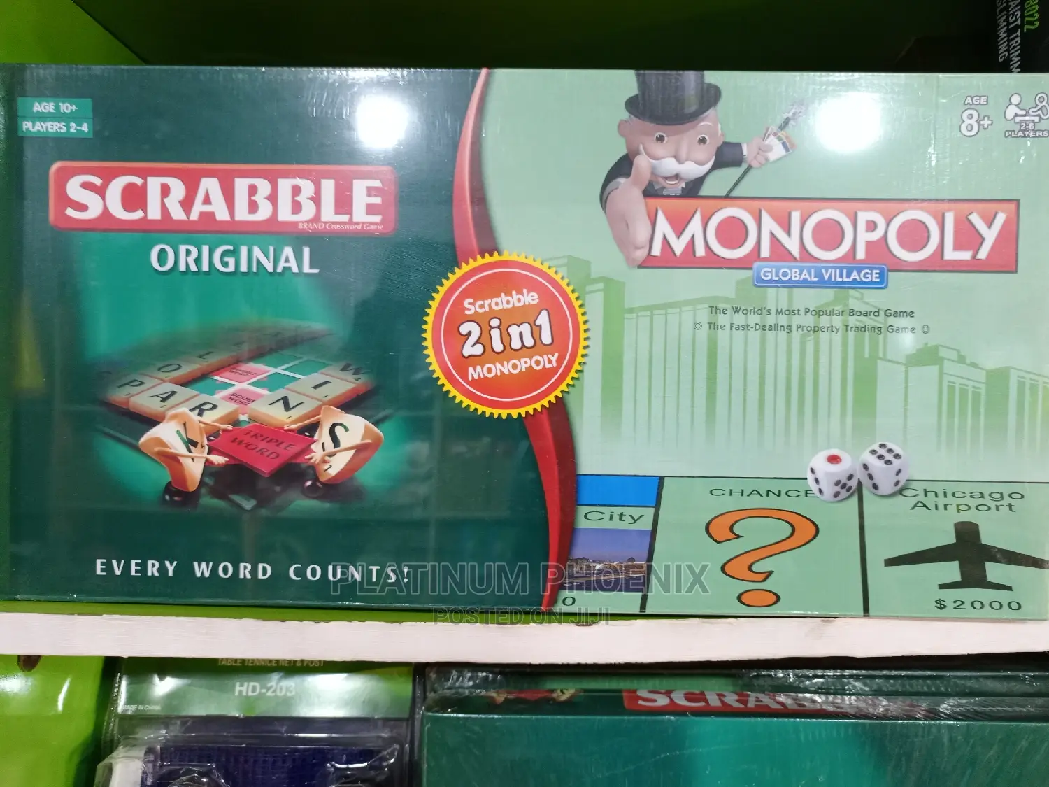 2in1 Monopoly and Scrabble Game