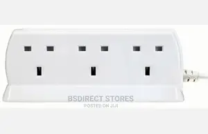 Masterplug WHITE Six Socket Extension Lead With USB - 1m