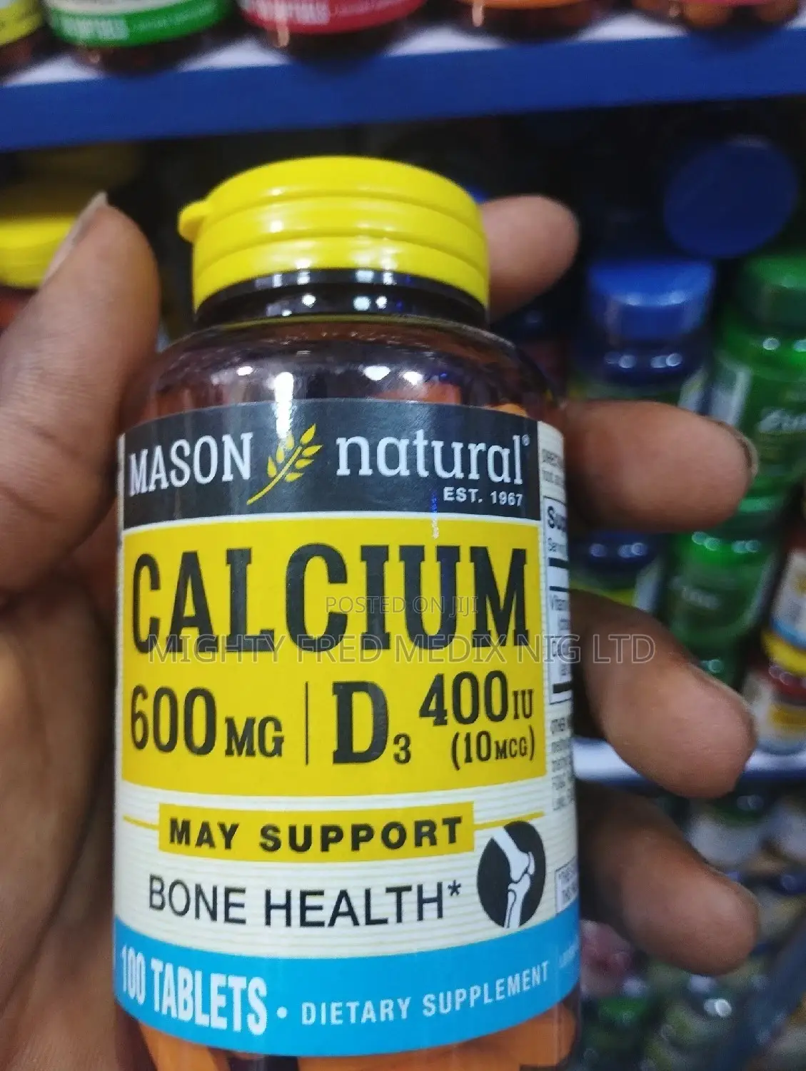 Manson Natural Calcium 600mg