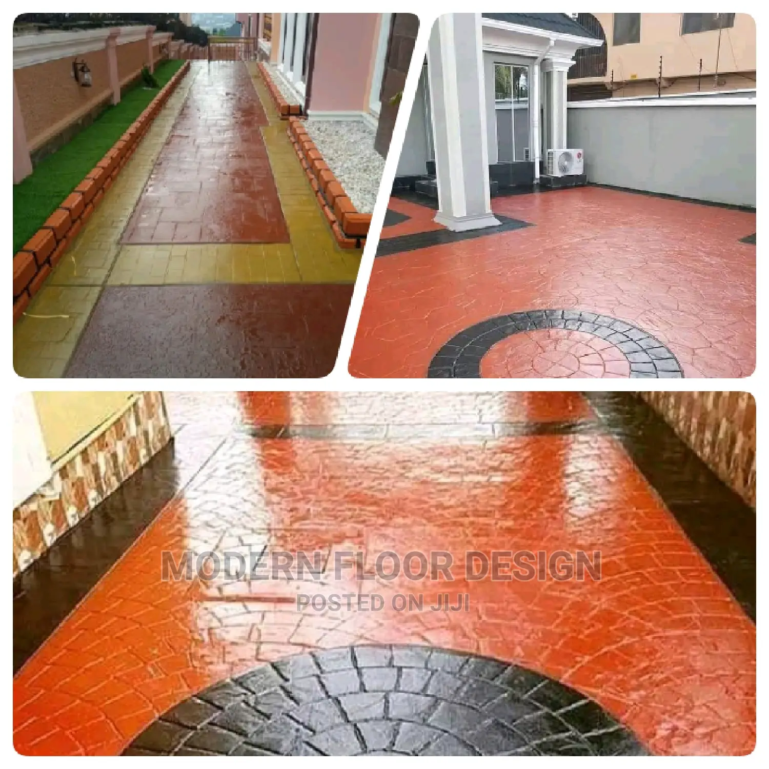 Opaque Modern Stamps Floor