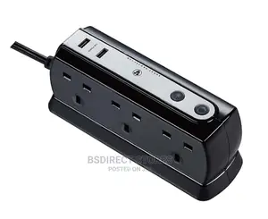 Masterplug Heavy Duty 6 Socket Surge Protected 2M Extension