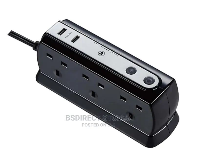 Masterplug Heavy Duty 6 Socket Surge Protected 2M Extension