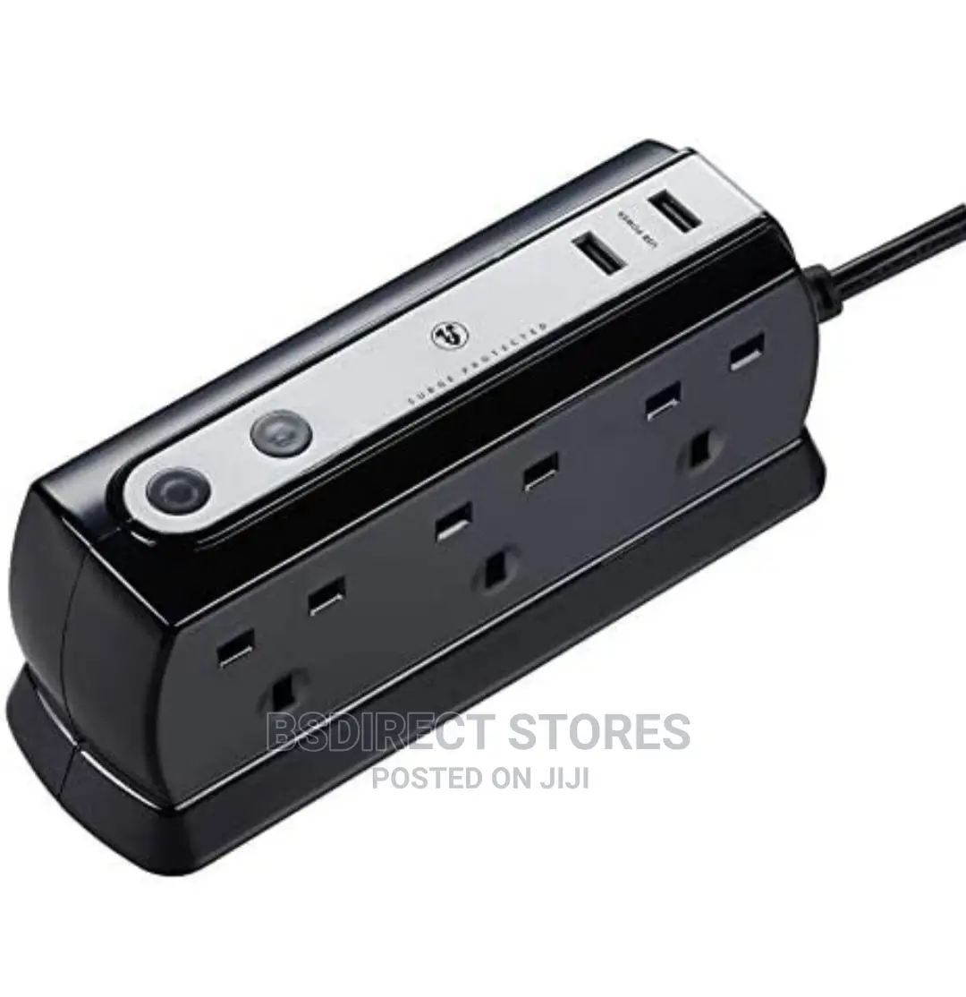 Masterplug Heavy Duty 6 Socket Surge Protected 2M Extension