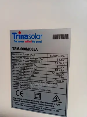 Trina SOLAR PANEL 600watts Two Years Warranty