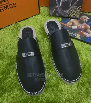 Luxury Hermes Wooden Half Shoe