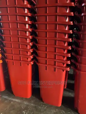 Photo - 240 Liters Orange Virgin Waste Bin