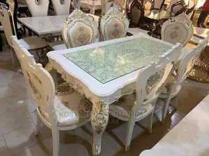 Luxurious Royal Dining Table With Six Quality Chairs