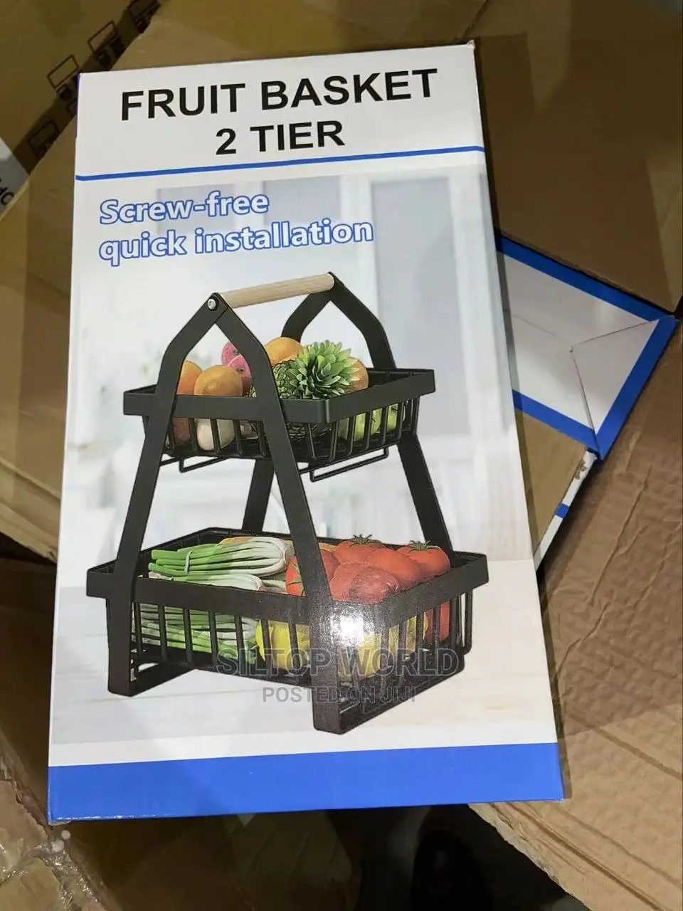 Creative 2 Tier Modern Fruit Basket