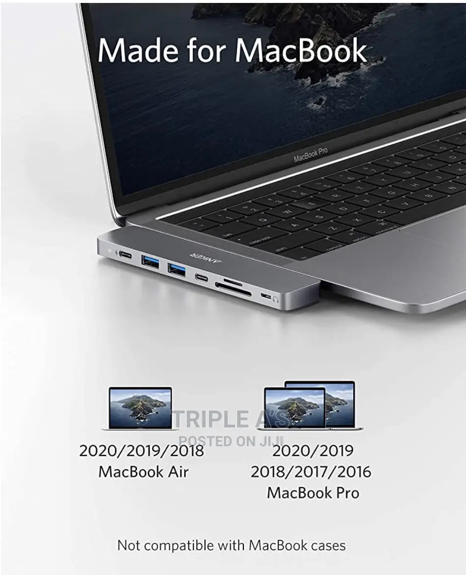 Anker Usb-C Hub for Macbook 8-in-2 Adapter Compatible With Thunderbolt