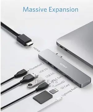 Anker Usb-C Hub for Macbook 8-in-2 Adapter Compatible With Thunderbolt